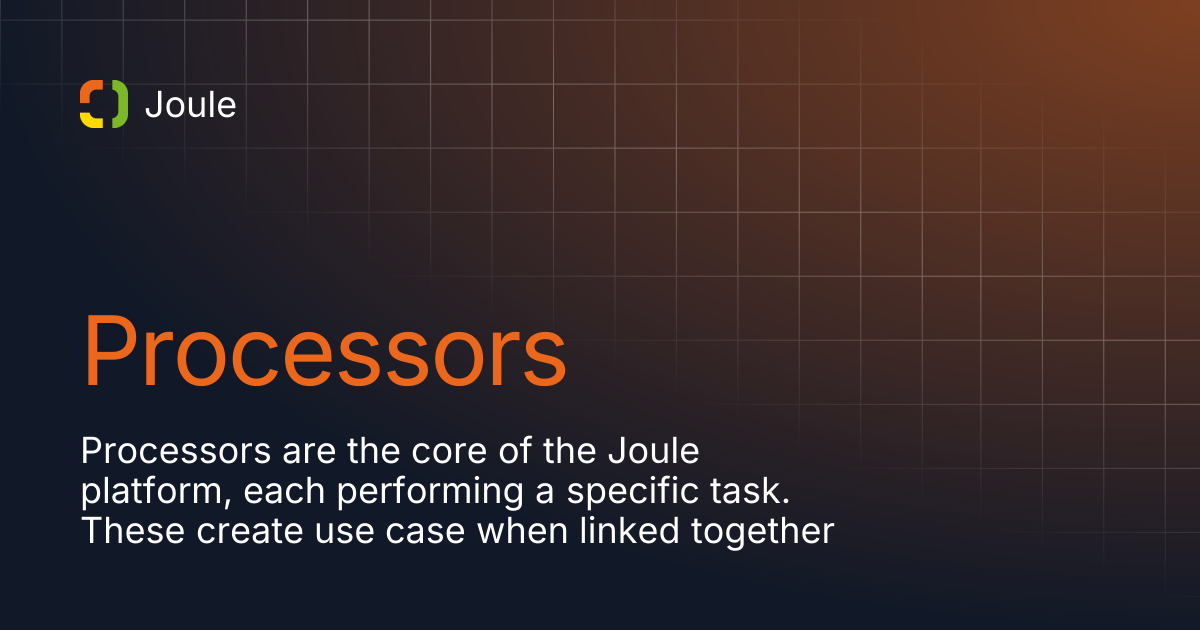 Processors joule